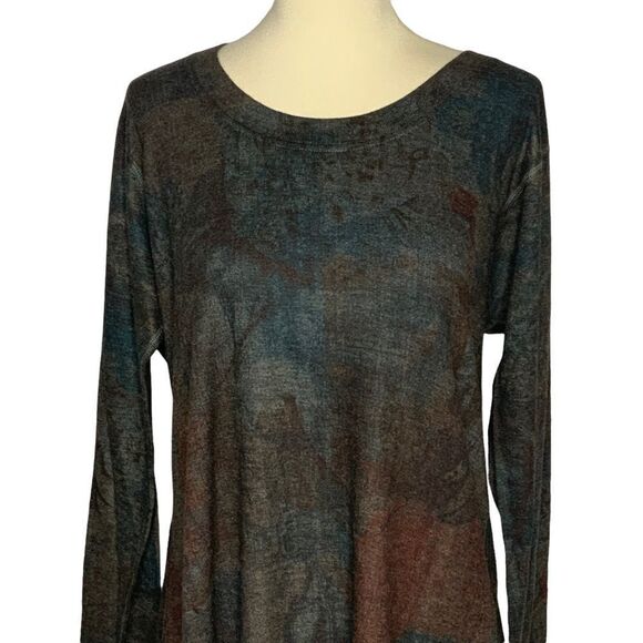 SOFT SURROUNDING long sleeve green tunic size M - Picture 4 of 10